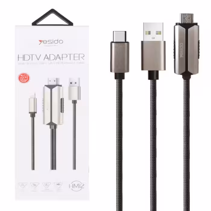 کابل تبدیل HDMI به لایتنینگ یسیدو مدل HM12