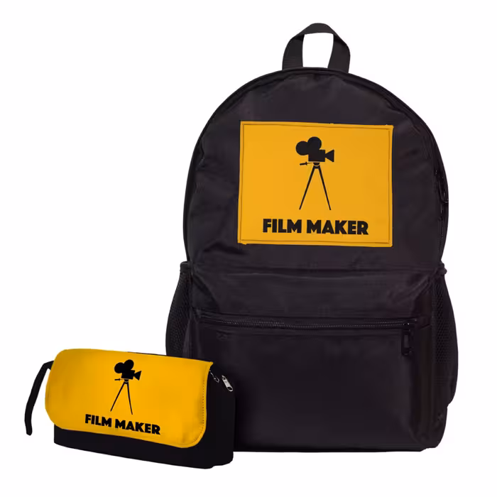 کوله پشتی طرح هنر فیلمسازی کد Film maker