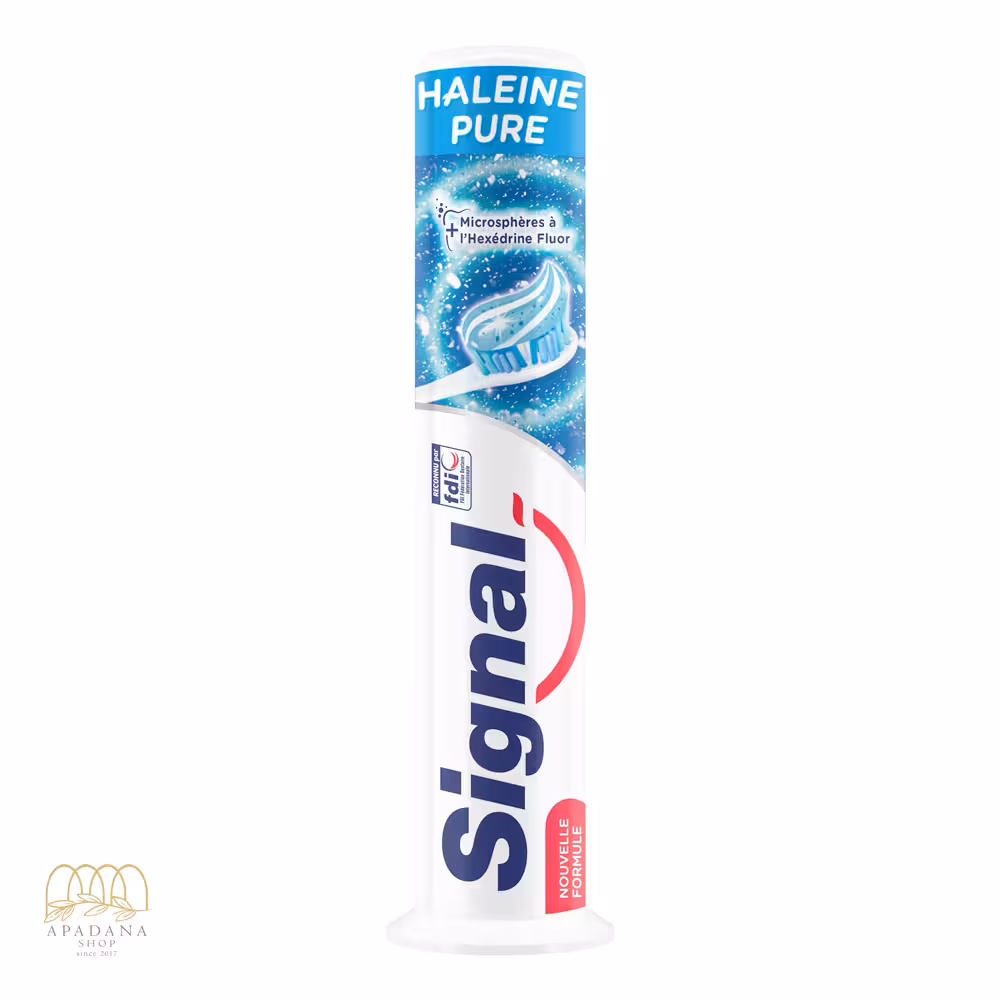 خمیر دندان خنک کننده پمپی سیگنال مدل haleine Pure حجم 100 میل