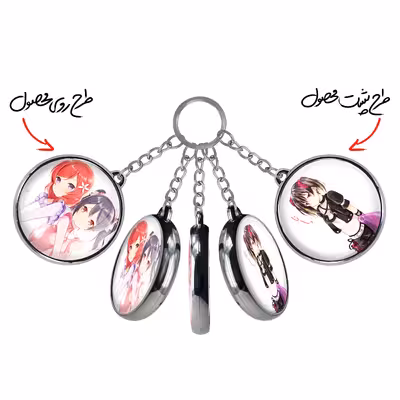 جاکلیدی خندالو طرح نیکو و ماکی انیمه لاو لایو مدل دوطرفه کد 1829218290