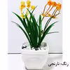 گلدان به همراه گل مصنوعی مدل V16