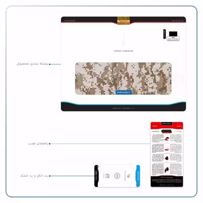 برچسب پوششی ماهوت مدل Army-Desert-Pixel مناسب برای تبلت اپل iPad Pro 9.7 2016 A1673