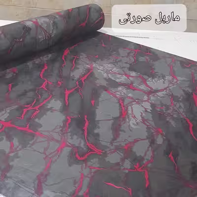 سرویس ملحفه مدل کشدوز niki05.25 طرح ماربل کد 160  دو نفره سه تکه