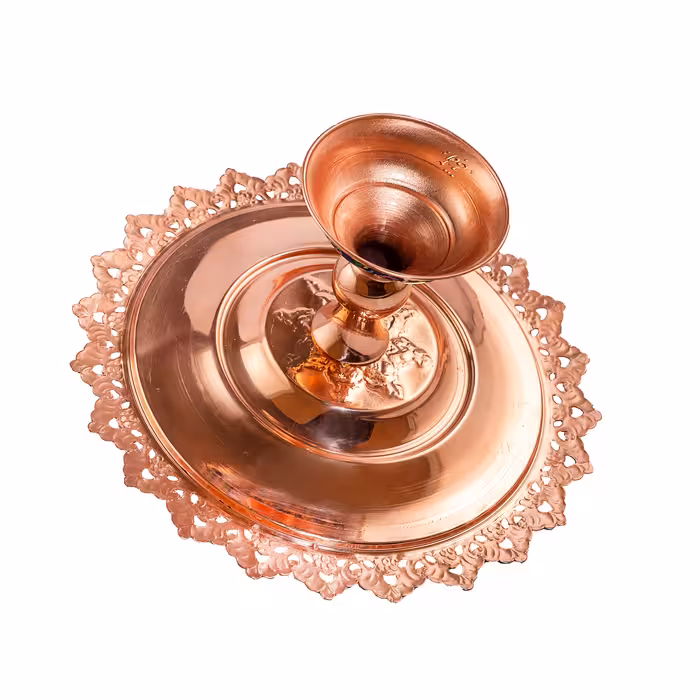 شیرینی خوری آقاجانی مدل مس و پرداز کد P150