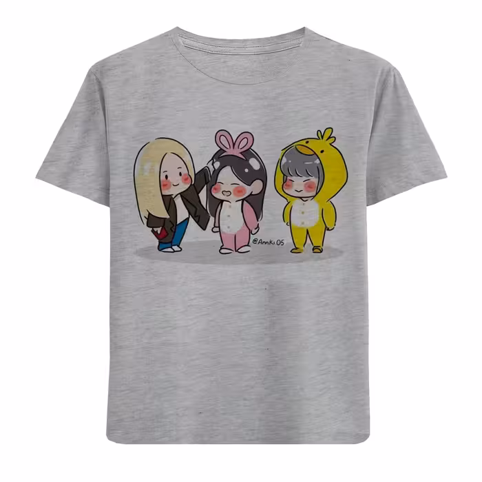 تی شرت آستین کوتاه بچگانه مدل دوستان نی نی F682