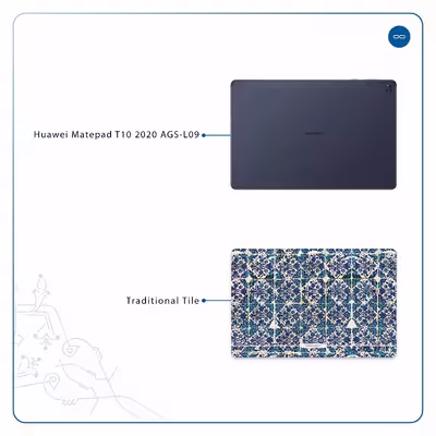 برچسب پوششی ماهوت مدل Iran-Tile1 مناسب برای تبلت هوآوی Matepad T10 2020 AGS-L09