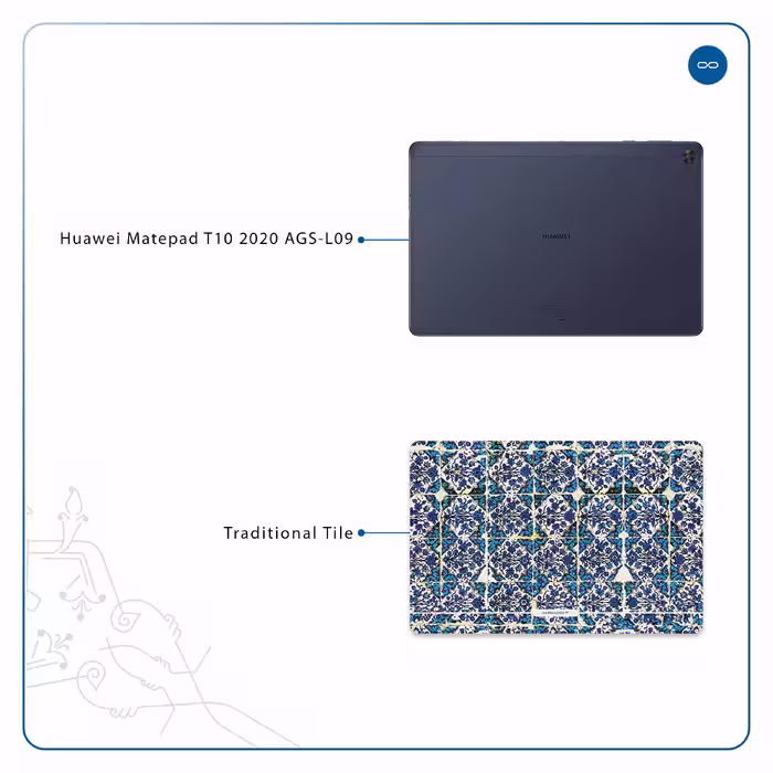 برچسب پوششی ماهوت مدل Iran-Tile1 مناسب برای تبلت هوآوی Matepad T10 2020 AGS-L09