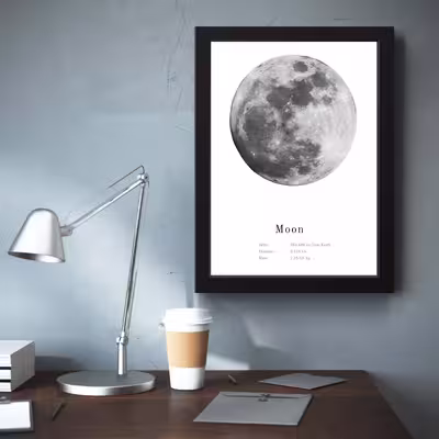 تابلو مدل مینیمال Moon ماه کد m50127