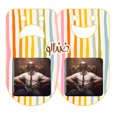 پیکسل خندالو مدل پابجی PUBG کد 3783 به همراه مگنت