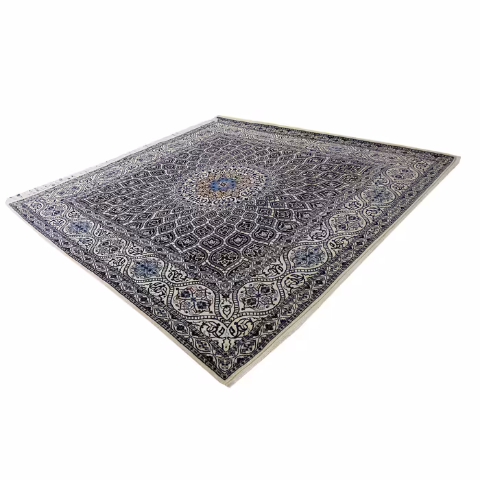 فرش دستبافت چهار متری مدل گنبد نائین کد 592