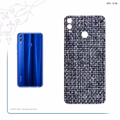 برچسب پوششی ماهوت مدل Fabric Texture 6 مناسب برای گوشی موبایل آنر 8X