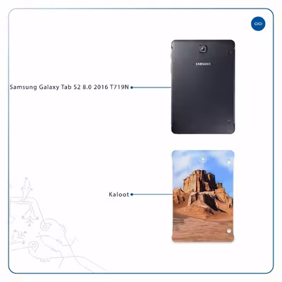 برچسب پوششی ماهوت مدل Kaloot مناسب برای تبلت سامسونگ Galaxy Tab S2 8.0 2016 T719N