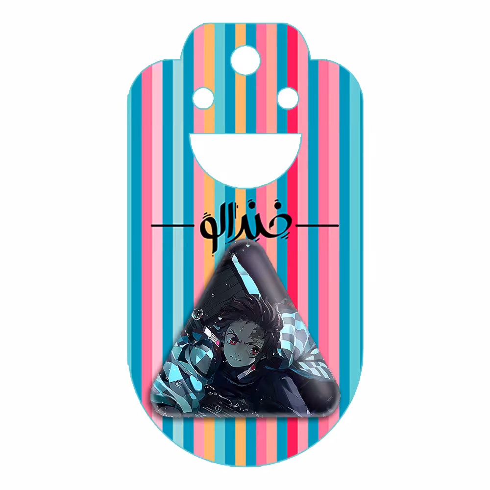 پیکسل خندالو طرح تانیجرو انیمه شیطان کش مدل مثلثی کد 11469