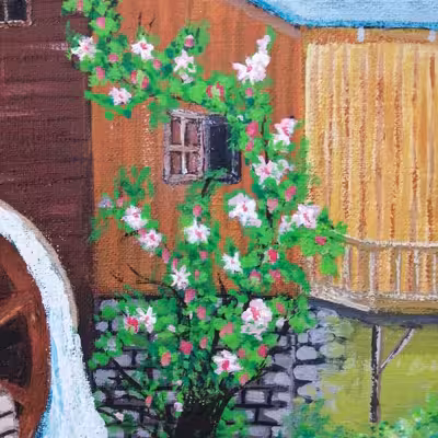 تابلو نقاشی اکریلیک طرح طبیعت