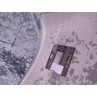 فرش ماشینی زمرد مشهد مدل NO011 زمینه طوسی