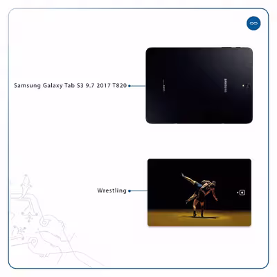 برچسب پوششی ماهوت مدل Wrestling مناسب برای تبلت سامسونگ Galaxy Tab S3 9.7 2017 T820