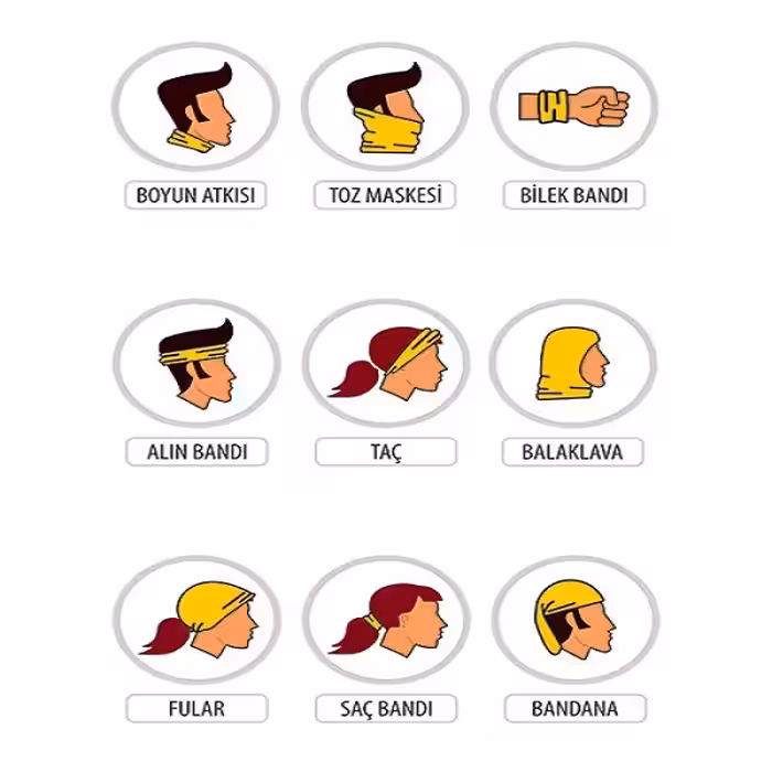 دستمال سر و گردن بنداناکس مدل crzy-0052