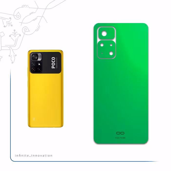 برچسب پوششی ماهوت مدل Matte-Green مناسب برای گوشی موبایل شیائومی Poco M4 Pro 5G