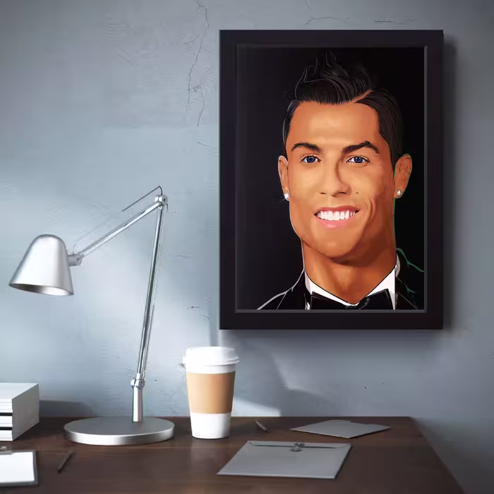 تابلو مدل رونالدو CR7 کد m2421-b