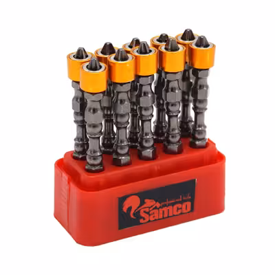 سری پیچ گوشتی دو سر چهار سو سامکو مدل مغناطیسی کد YP-010 مجموعه 10 عددی 