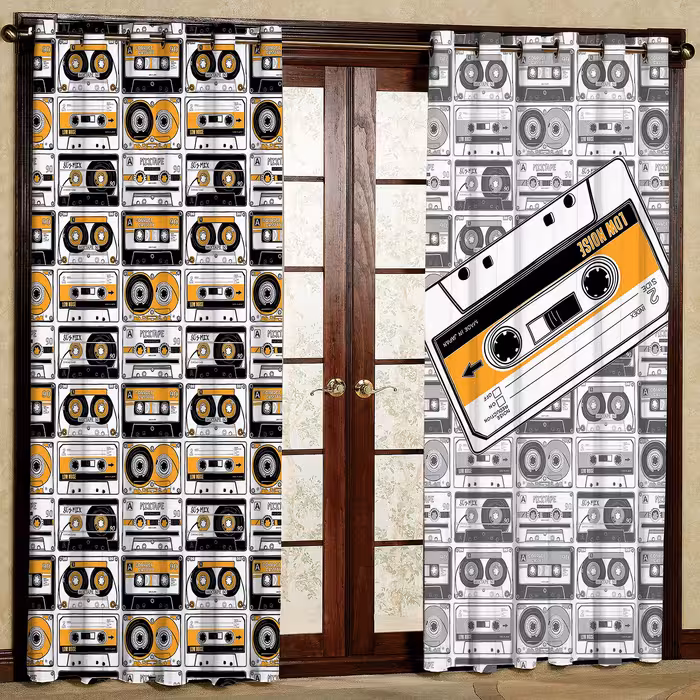     پرده مدل نوار کاست مخمل پانچی کد 1056L سایز 140x280 سانتی متر