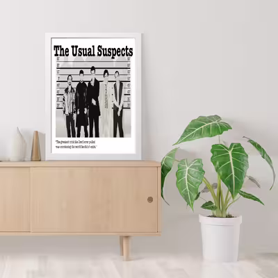 تابلو مدل The Usual Suspects کد m2572-w