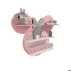  شلف دیواری اتاق کودک طرح میکی موس مدل MKids51-Pink