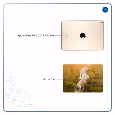 برچسب پوششی ماهوت مدل Horse-2 مناسب برای تبلت اپل iPad Air 2 2014 A1566