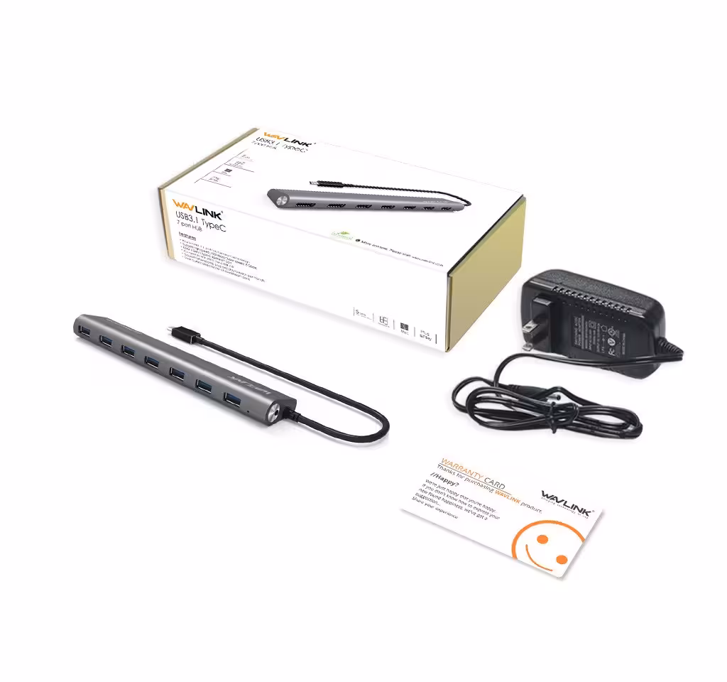 هاب 7 پورت تایپ سی  USB 3.0 ویولینک مدل WL-UH3075