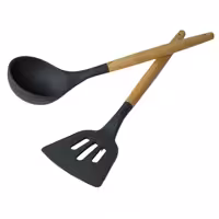 کفگیر و ملاقه 2 پارچه مدل سیلیکونی کد 39 | کالا مکس