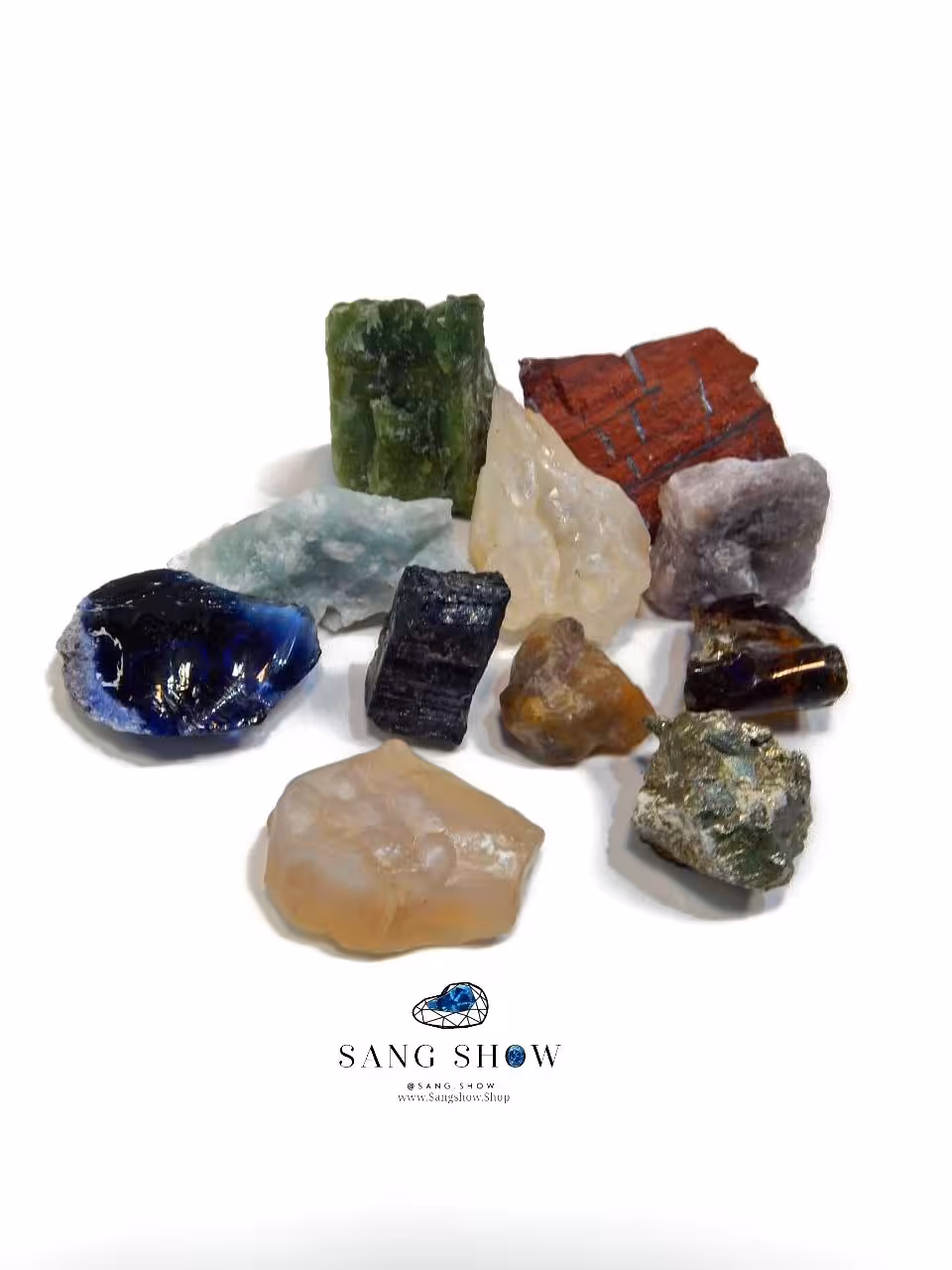 پک سنگ 7 چاکرا از 11 سنگ ارزشمند و ویژه Pack31