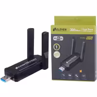 کارت شبکه بی سیم USB دو آنتن الون ELEVEN D15