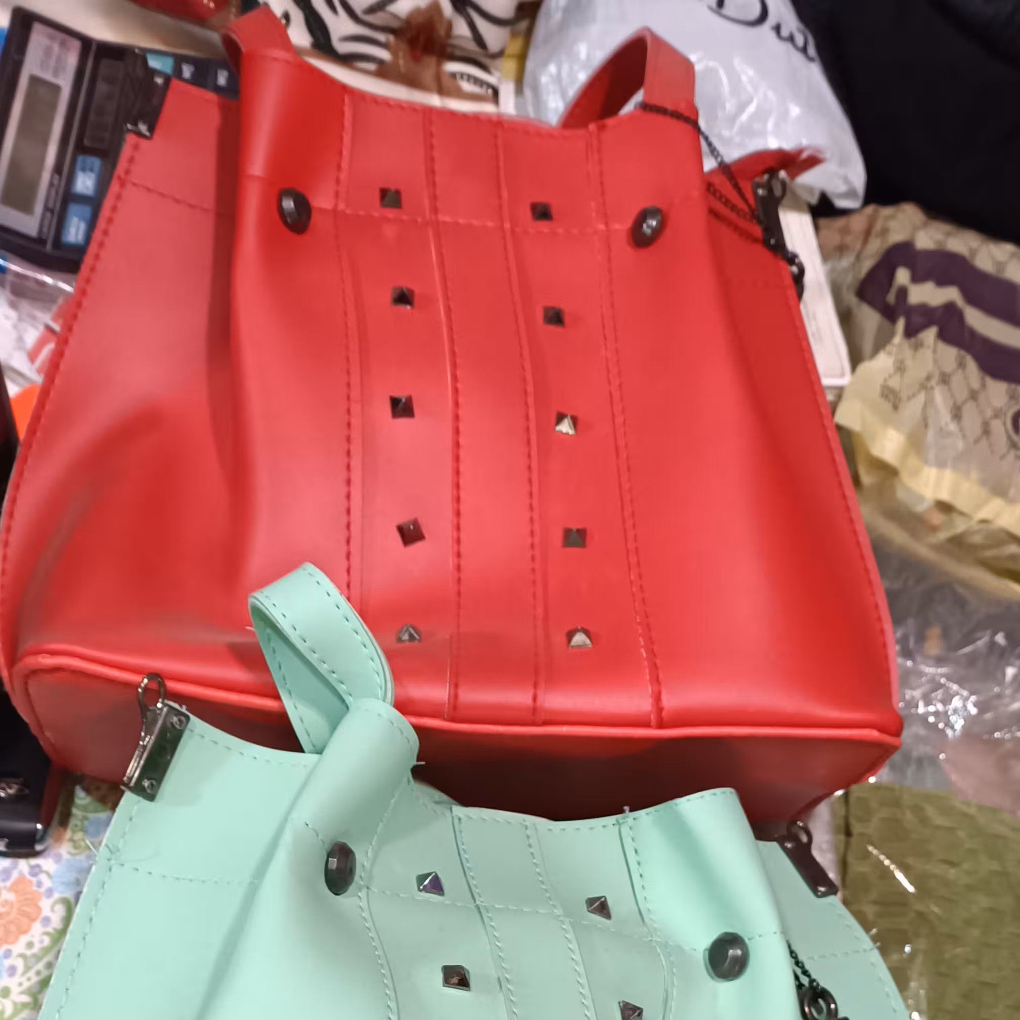 کیف بیرونی نگین کوبی منگوله دار زنونه