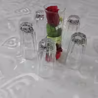 سفره رومیزی 8 نفره طرح دار  شفاف ابعاد 260در 140 سانتی متر  آرین کاور