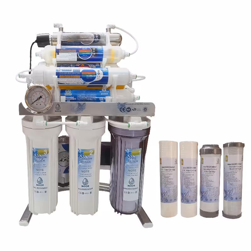 دستگاه تصفیه آب نور مدل A chrome m1000 به همراه فیلتر تصفیه آب بسته 4 عددی