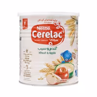 سرلاک گندم و سیب به همراه شیر نستله