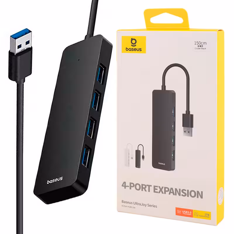 هاب 4 پورت تایپ سی به USB 3.0 باسئوس سری UltraJoy مدل BS-OH080 B0005280B111