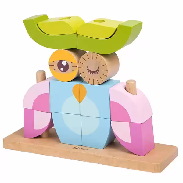 بلاک چوبی جغد کلاسیک ورد Classic World