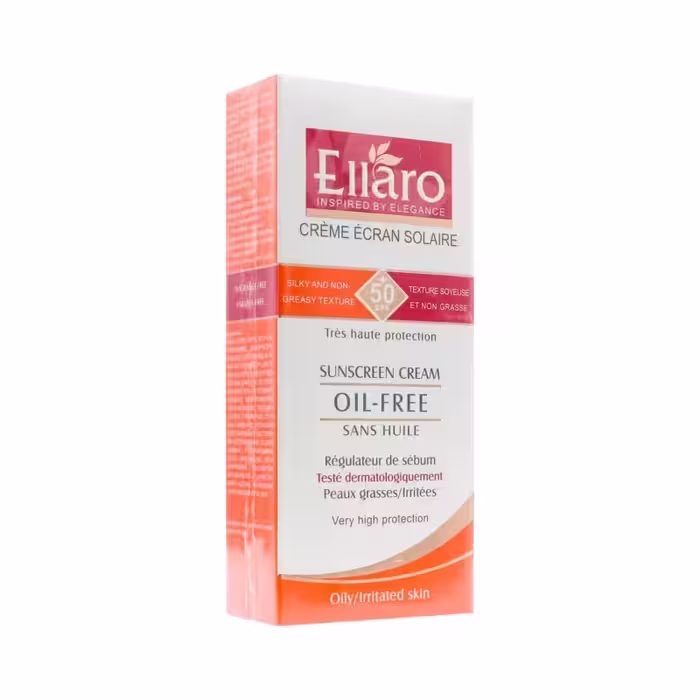 کرم ضد آفتاب  SPF50 فاقد چربی بی رنگ 40 میلی لیتر الارو