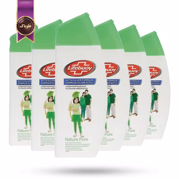 6 عدد شامپو بدن لایف بوی lifebuoy مدل طبیعت خالص Nature Pure حجم 300 میلی لیتر  (اورجینال)