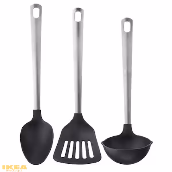 ست کفگیر ملاقه و قاشق استیل مدل DIREKT | برند ایکیا | ارسال 15 الی 20 روز کاری