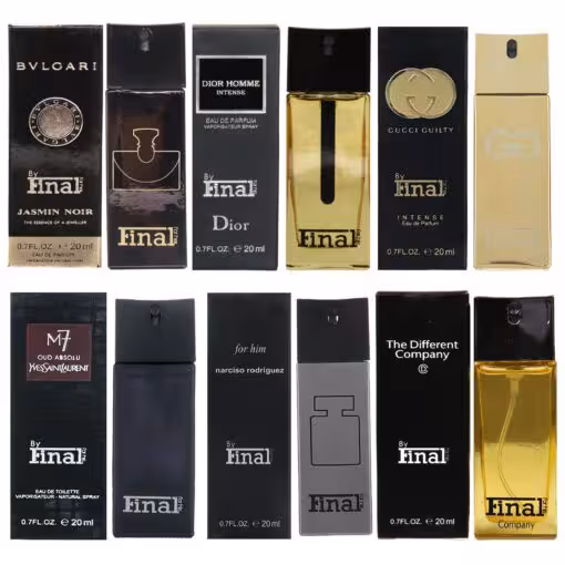 عطر جیبی فینال مدل F6 حجم 20 میلی لیتر مجموعه 6 عددی