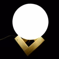 آباژور سنگ نمک مدل چراغ دار