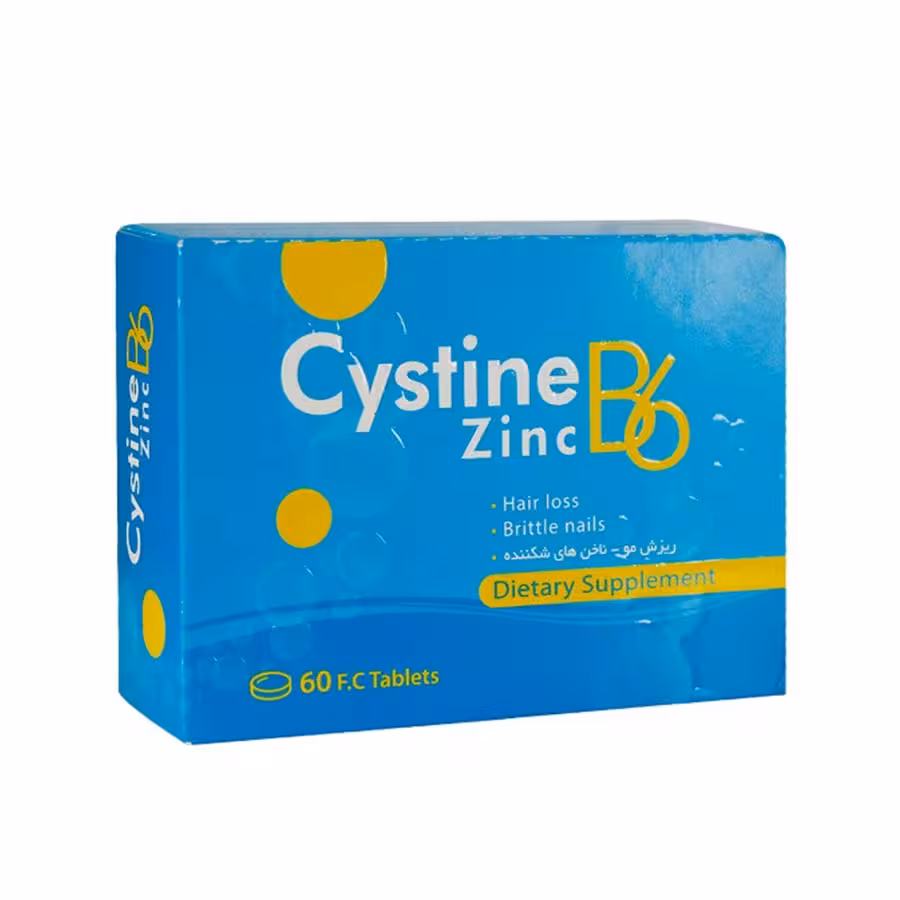 قرص روکشدار سیستین B6 زینک دانا 60 عدد