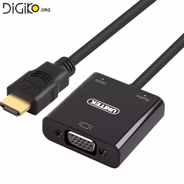 تبدیل HDMI به VGA با خروجی صدا و برق مخصوص (PS4-XBOX) مارک UNITEK