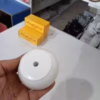 پایه مبل توپی میز مدل پاندا رنگ کرم بسته 12 عددی از جنس پلاستیک رنگ سفید