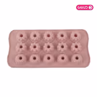 قالب سیلیکون ممتاز شکلات میکس گل شیفون 15 خانه