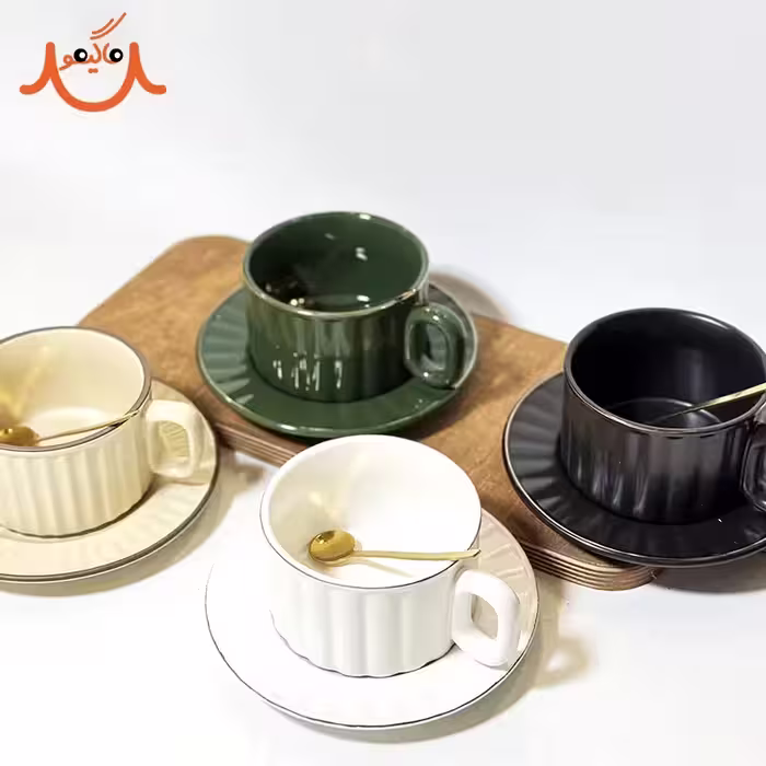 ماگ سرامیکی زیره دار شیار دار