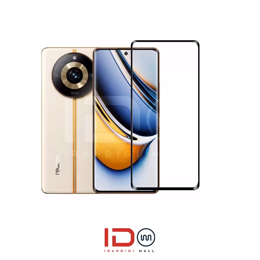 گلس شیشه ای تمام صفحه گوشی ریلمی مدل REALME 11 PRO PLUS برند رد لیبل
