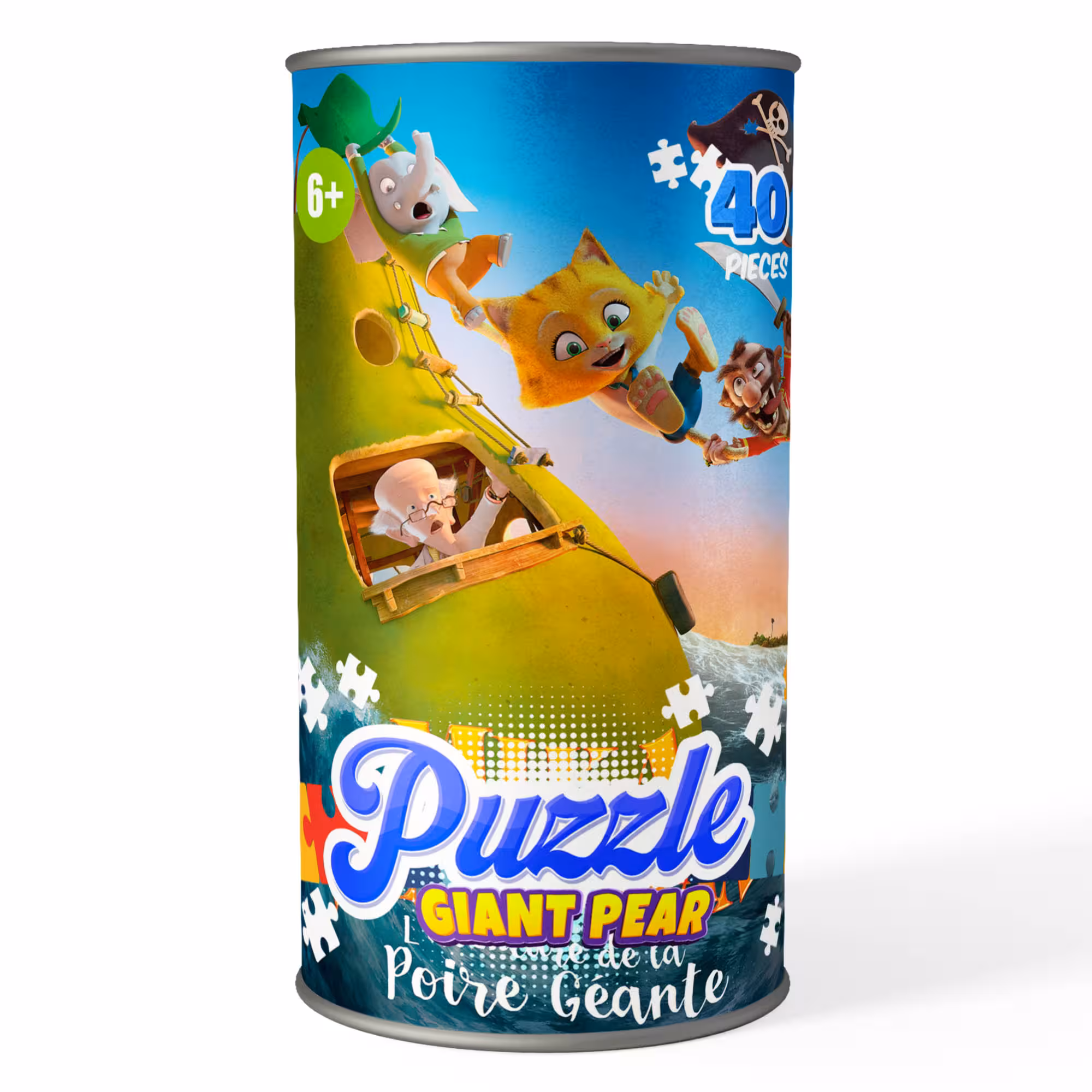 پازل 40 تکه کارتون گلابی غول پیکر